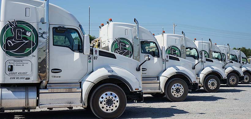 Burrow's fleet trucks